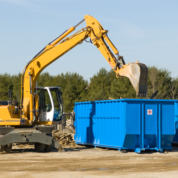 how does a residential dumpster rental service work in Hickory Plains